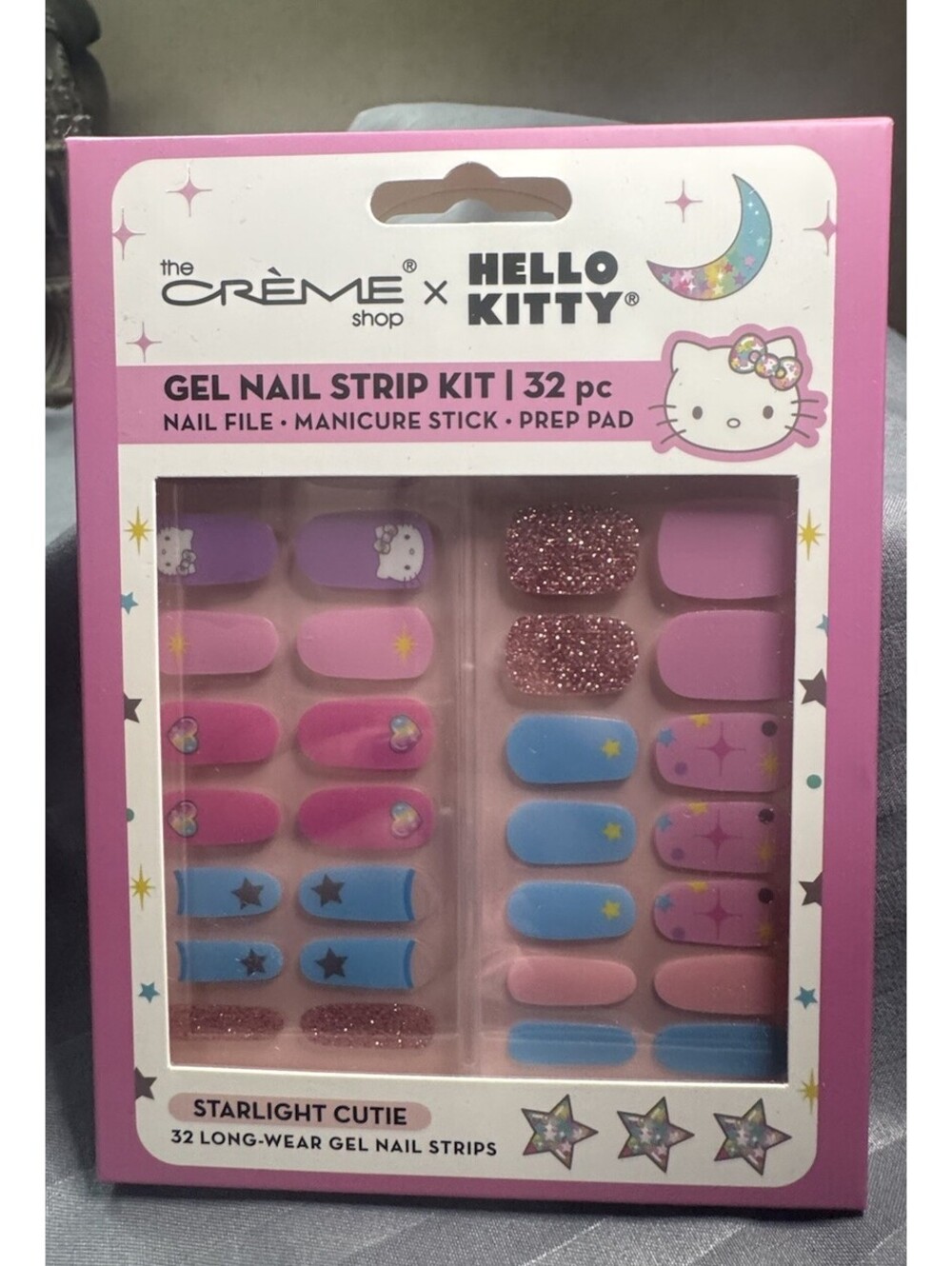 The Crème Shop x Hello Kitty Starlight Cutie Gel Nail Strips 32pc NEW